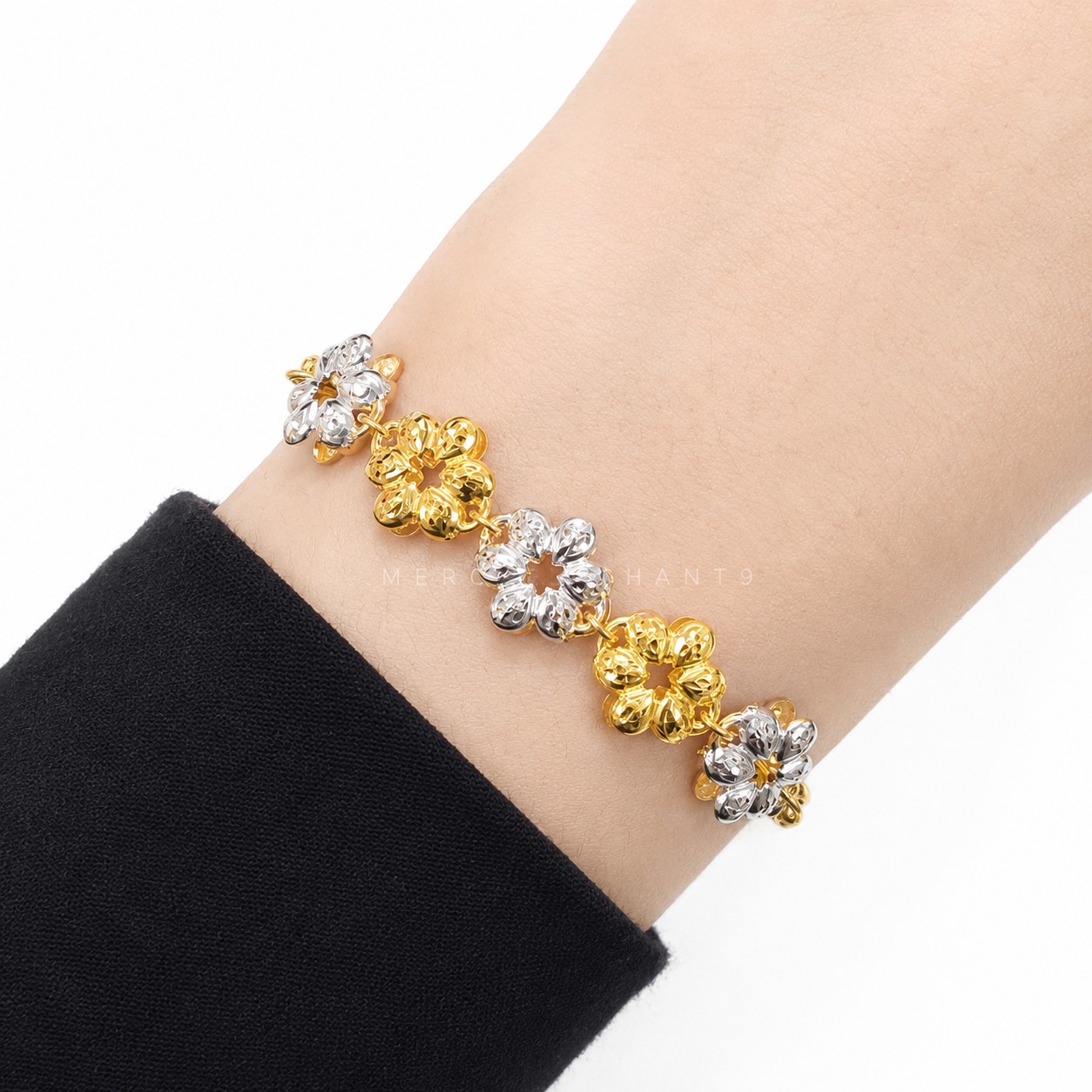 Merchant9 Rantai Tangan Choker Sauh Kemboja Dimensi 2C L:1CM