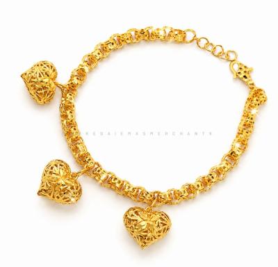 Merchant9 Rantai Tangan Kendi Kerawang Gantung Love L:0.4CM