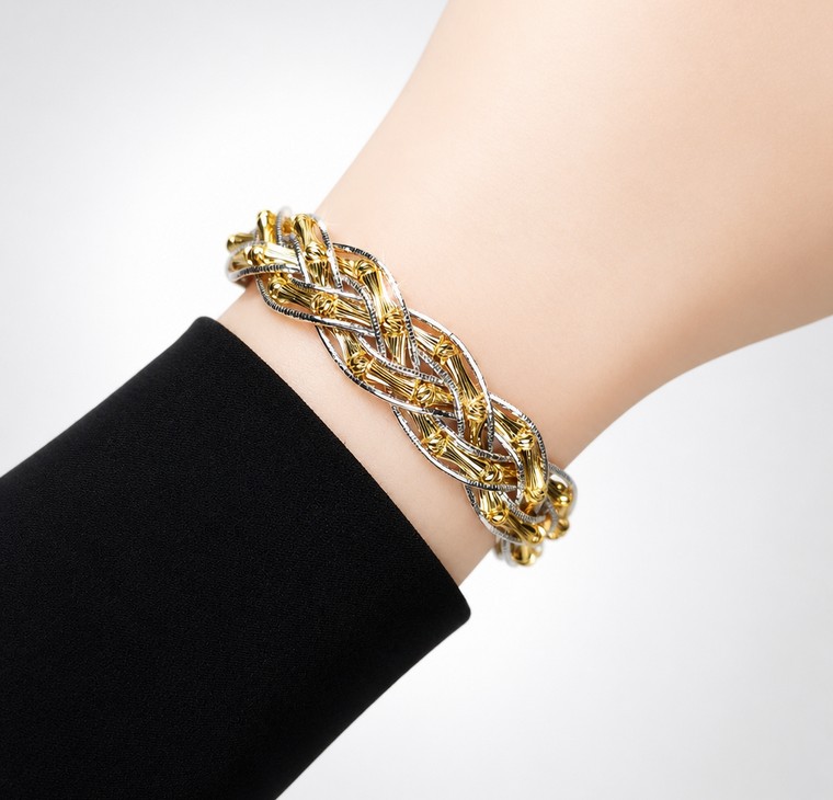 Merchant9 Gelang ELORA Braided Bamboo 2C L:1.4CM