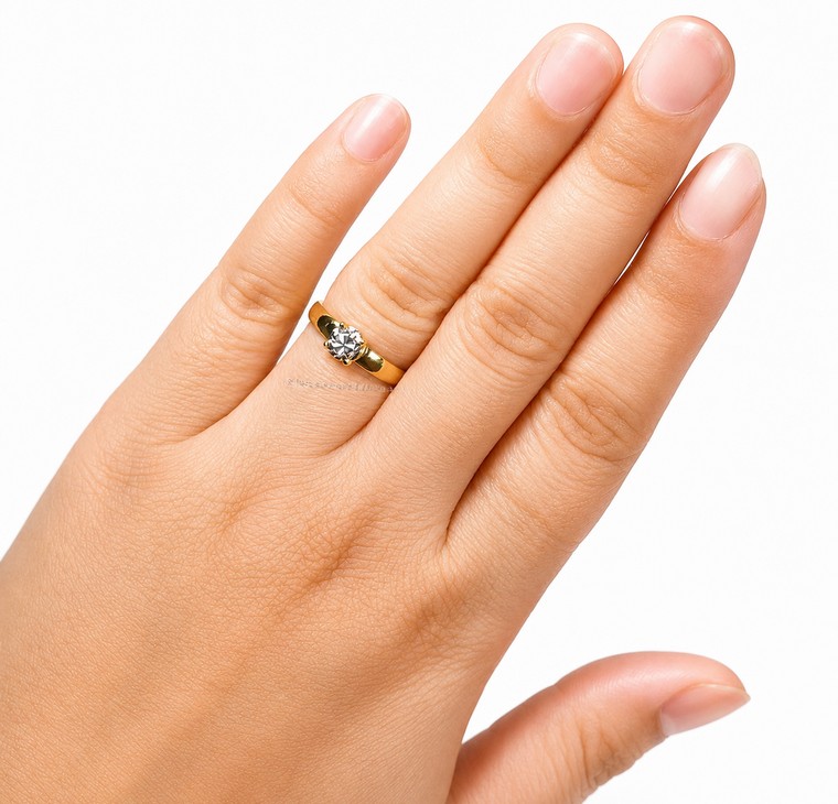 Merchant9 Cincin Fesyen Diamond Cut Polish L:0.3CM