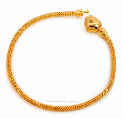 Merchant9 Rantai Tangan Pdora Clip Love Padu L:0.2CM