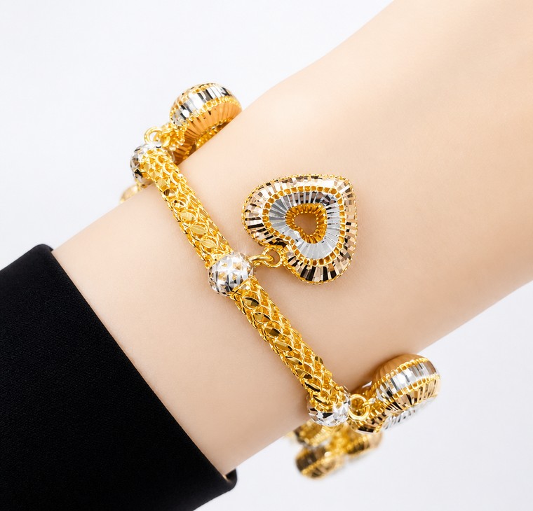 Merchant9 Rantai Tangan Snake Skin Gantung Love Kerawang 2C