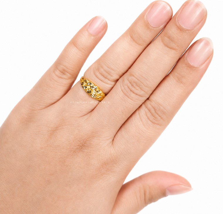 Merchant9 Cincin Emas Gajah Dimensi Pasir L:0.65CM