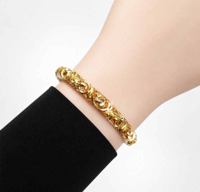 Merchant9 Gelang Chempaka Diamond Cut 2C L:0.65CM