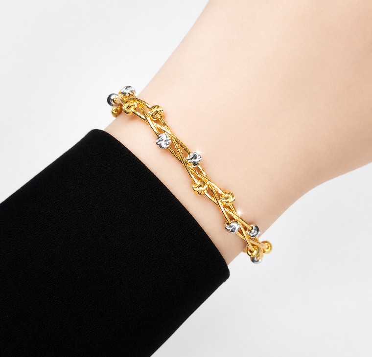 Merchant9 Gelang ELORA Tocang Lumi Stripe 2C  L:0.7CM