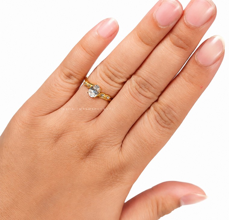 Merchant9 Cincin Emas Permata Cera CR9176