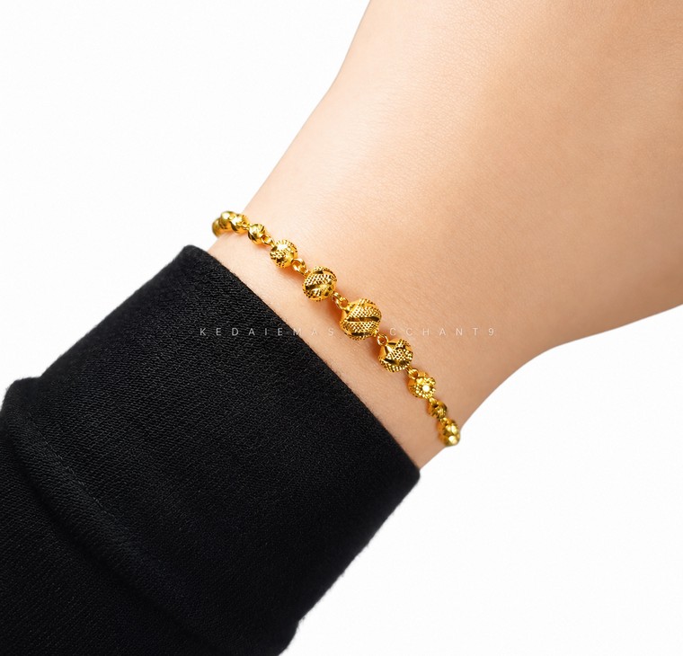 Merchant9 Rantai Tangan Choker Candy Stripe Dimensi L:0.5CM