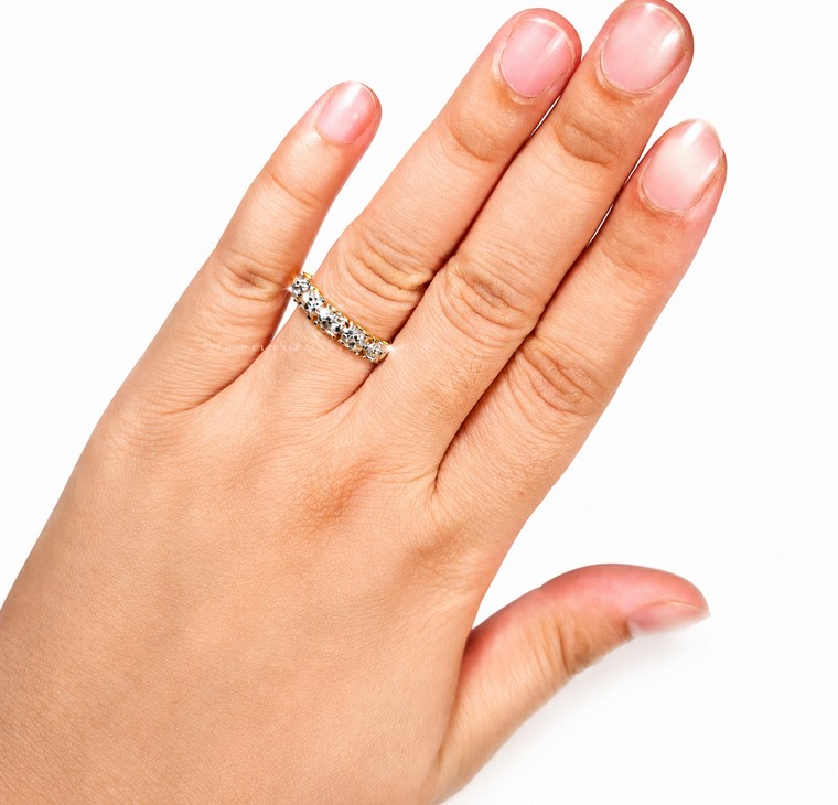 Merchant9 Cincin Emas Roti Bun Diamond Cut  L:0.45CM