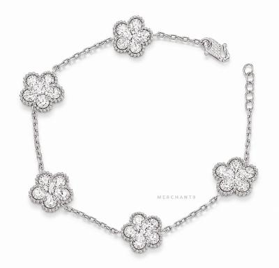 Merchant9 Rantai Tangan Sakura Flower Leona Chrome L:1.1CM
