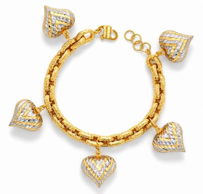Merchant9 Rantai Tangan Sauh Dimensi Gantung Love 2C L:0.7CM