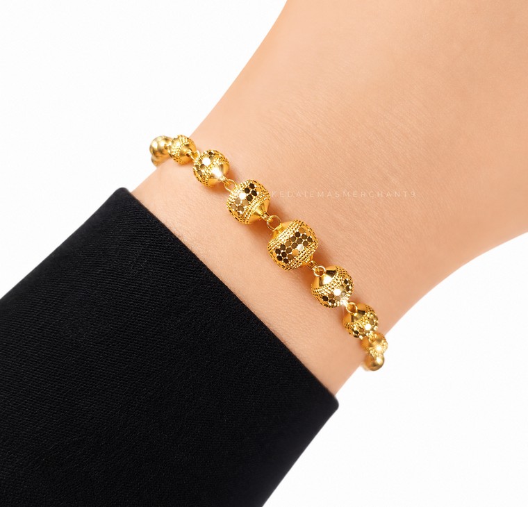 Merchant9 Rantai Tangan Choker Candy Honeycomb Dimensi L:0.6CM