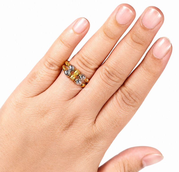 Merchant9 Cincin Emas Bubble Dimensi 2 Layer 2C L:0.75CM