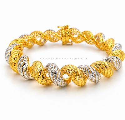 Merchant9 Rantai Tangan Swirl Kerawang 2C L: 1CM