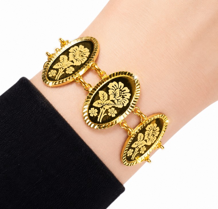 Merchant9 Rantai Tangan Choker Mirror Rose Infinity L:2.4CM