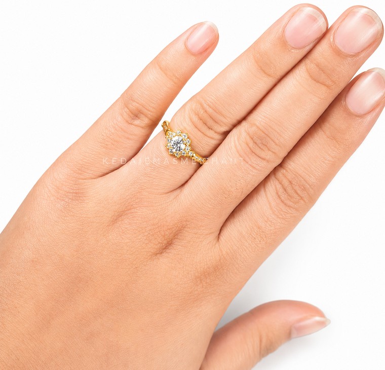 Merchant9 Cincin Emas Permata Cera CR9129