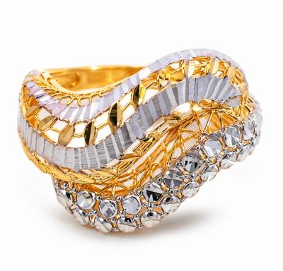 Merchant9 Cincin Emas Wave Kerawang 2 Layer 2C
