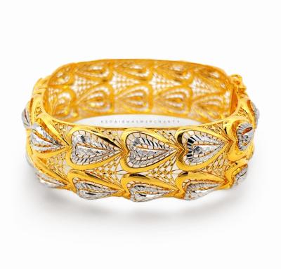 Merchant9 Gelang Leaf Amora Kerawang 2C L:2.1CM