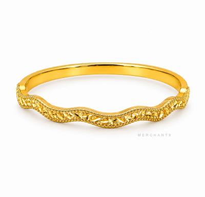 Merchant9 Cincin Emas Wave Diamond Cut L:0.2CM