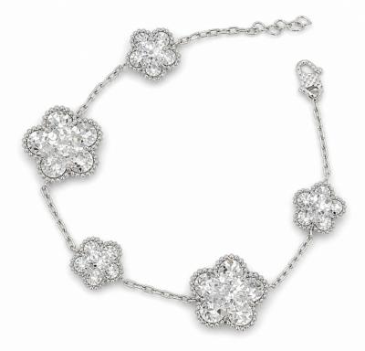 Merchant9 Rantai Tangan Sakura Flower Leona Chrome L: 1.6CM ,1.1CM
