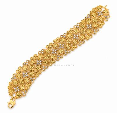 Merchant9 Rantai Tangan Bunga Jasmine Kerawang 2C L:2CM