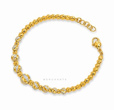 Merchant9 Rantai Tangan Choker Bola Marble Chrome L:0.5CM
