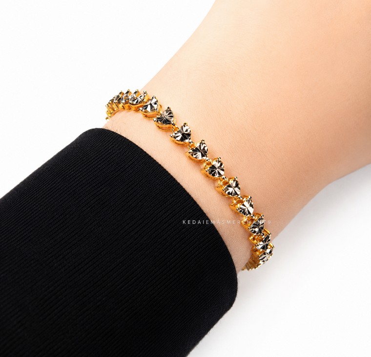 Merchant9 Rantai Tangan Louise Love Diamond Cut 2C L:0.5CM