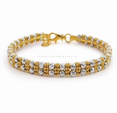 Merchant9 Gelang Oval Boba Italian 2L Chrome L:0.55CM