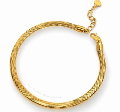 Merchant9 Rantai Tangan Snake Skin Polish L:0.4CM