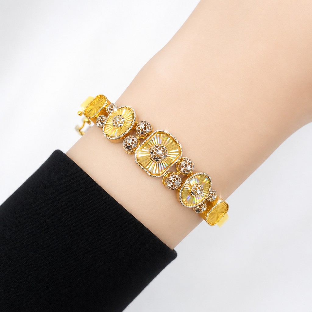 Merchant9 Gelang Oval Petak Luminous 2C L:1.2CM