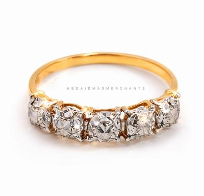 Merchant9 Cincin Emas Roti Bun Diamond Cut  L:0.45CM