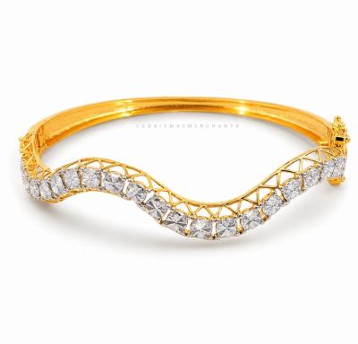 Merchant9 Gelang Wave Louise Diamond Cut L:0.6CM