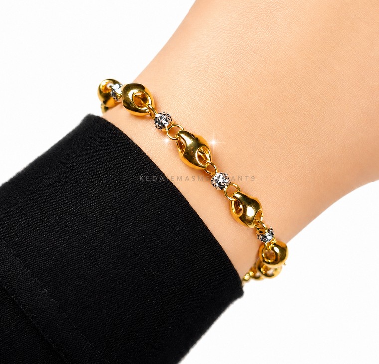 Merchant9 Rantai Tangan Siput Polish Candy Dimensi 2C L:0.65CM