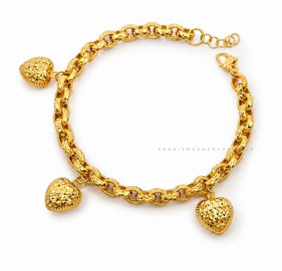 Merchant9 Rantai Tangan Sauh Dimensi Pasir Gantung Love L:0.5CM