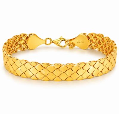 Merchant9 Rantai Tangan Snake Skin Polish L:0.9CM
