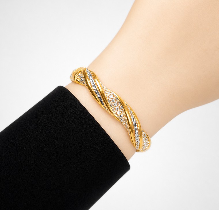 Merchant9 Gelang Twist Diamond Cut 2C L:0.8CM