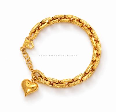 Merchant9 Rantai Tangan Sauh Dimensi Love Gantung L:0.8CM