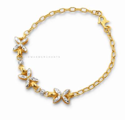 Merchant9 Rantai Tangan Choker Sauh Polish Bunga Tanjung 2C L:0.75CM