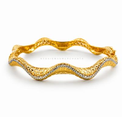 Merchant9 Gelang Wave Kerawang Matte 2C L:0.4CM (Oval)