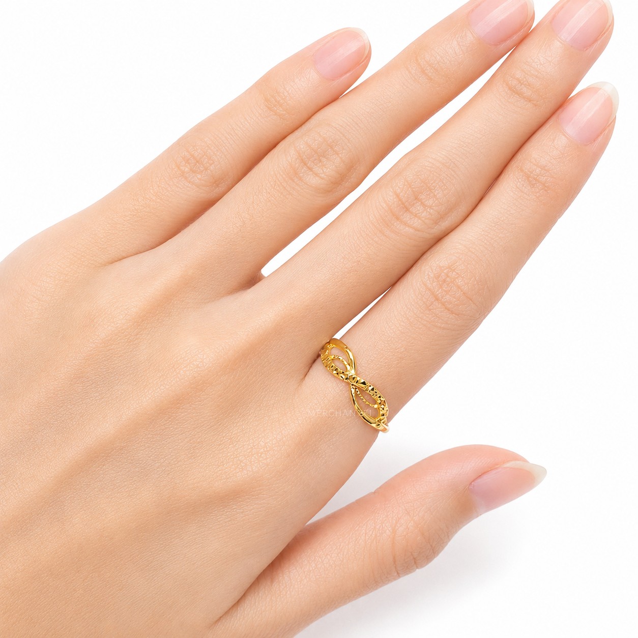Merchant9 Cincin Emas Silang Dot