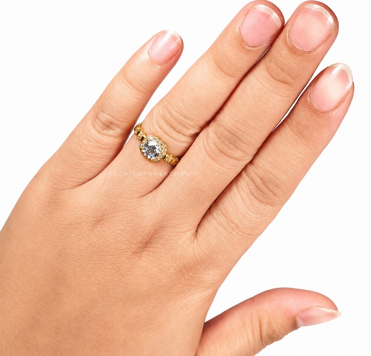 Merchant9 Cincin Emas Permata Cera CR9114