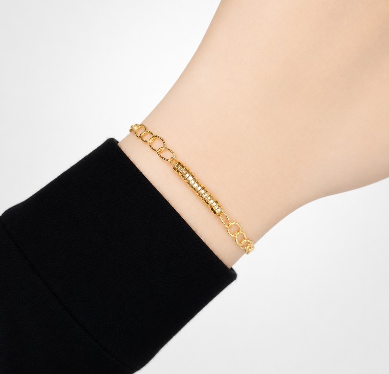 Merchant9 Rantai Tangan ELORA Braid Sauh Cilindro L:0.4CM