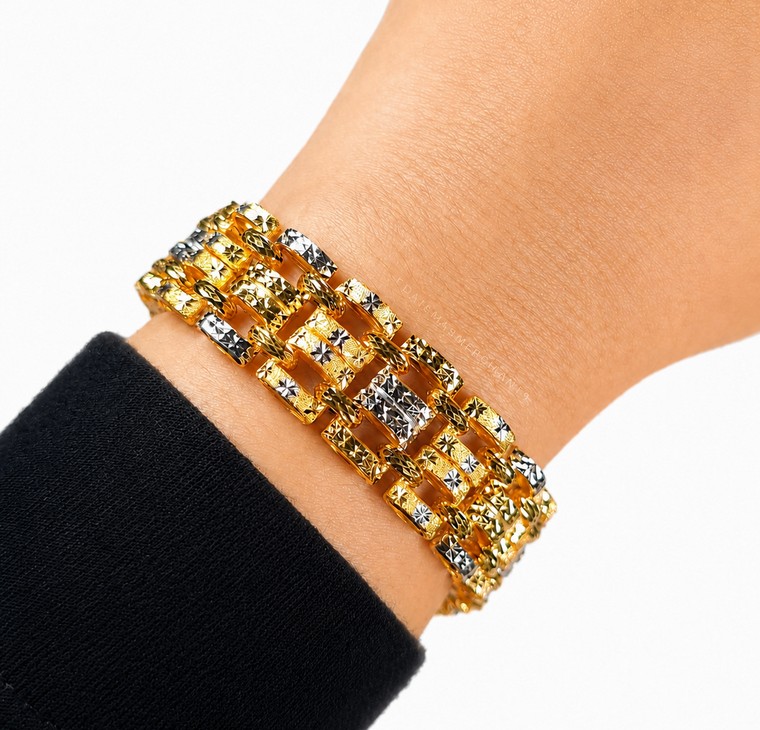 Merchant9 Rantai Tangan Veronica Batik Chrome L:1.6CM (KLIP SLIDE)