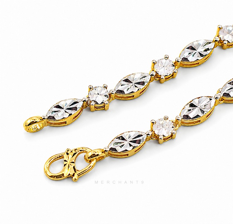 Merchant9 Rantai Tangan Cekmek LOUISE Diamond Cut L:0.4CM