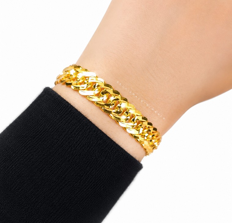 Merchant9 Rantai Tangan Kait 2 Star L:1CM (KLIP PETAK)