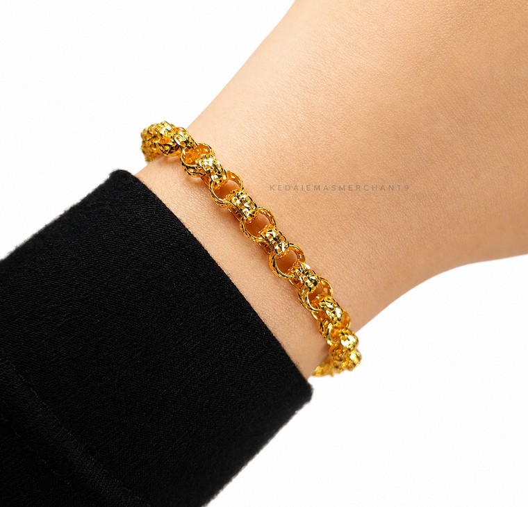 Merchant9 Rantai Tangan Kendi Kerawang L:0.4CM