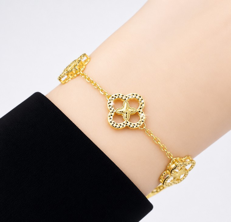 Merchant9 Rantai Tangan Sauh Honey Clover L:1CM