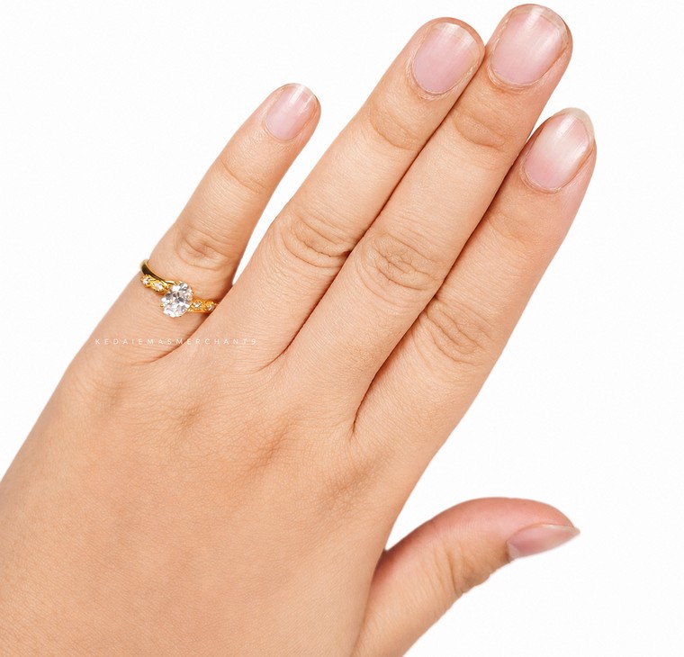 Merchant9 Cincin Emas Permata Cera CR9176