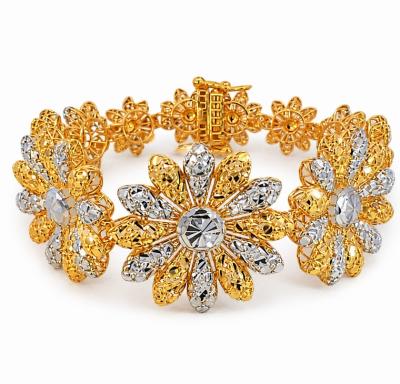 Merchant9 Rantai Tangan Bunga Golden Blossom 2C L:2.8CM