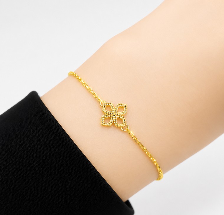 Merchant9 Rantai Tangan Sauh Choker Fleur L:0.9CM