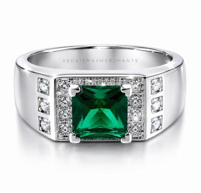 Merchant9 Cincin Perak Batu Hijau 3515